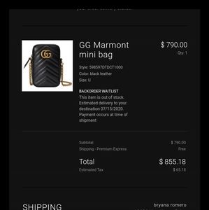 Authentic Gucci Bag